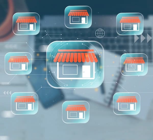 Farmer using online store